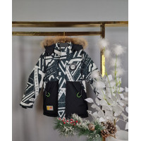 Куртка зимняя LIWUBO для мальчика 7-11 лет арт.1078, Зеленый, 122