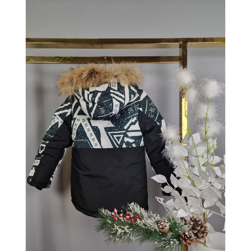 Куртка зимняя LIWUBO для мальчика 7-11 лет арт.1078, Зеленый, 122