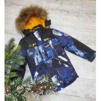 Куртка зимова для хлопчика 9-13 років WKAS арт.1121, Синій, 134