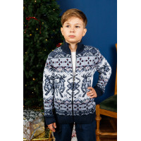 Кофта для підлітка 10-13 років FIVE теплий стійка , Блакитний, 152