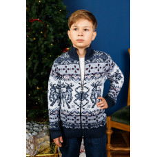 Кофта для підлітка 10-13 років FIVE теплий стійка , Блакитний, 152