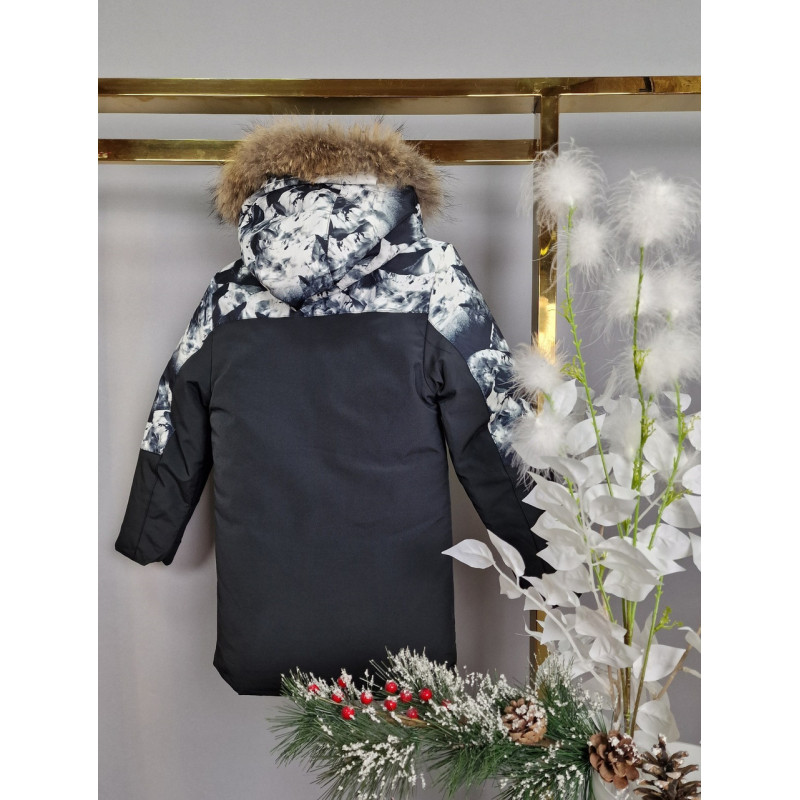 Куртка зимова довга WKAS для хлопчика 5-10 років арт.1133, Салатовий, 104