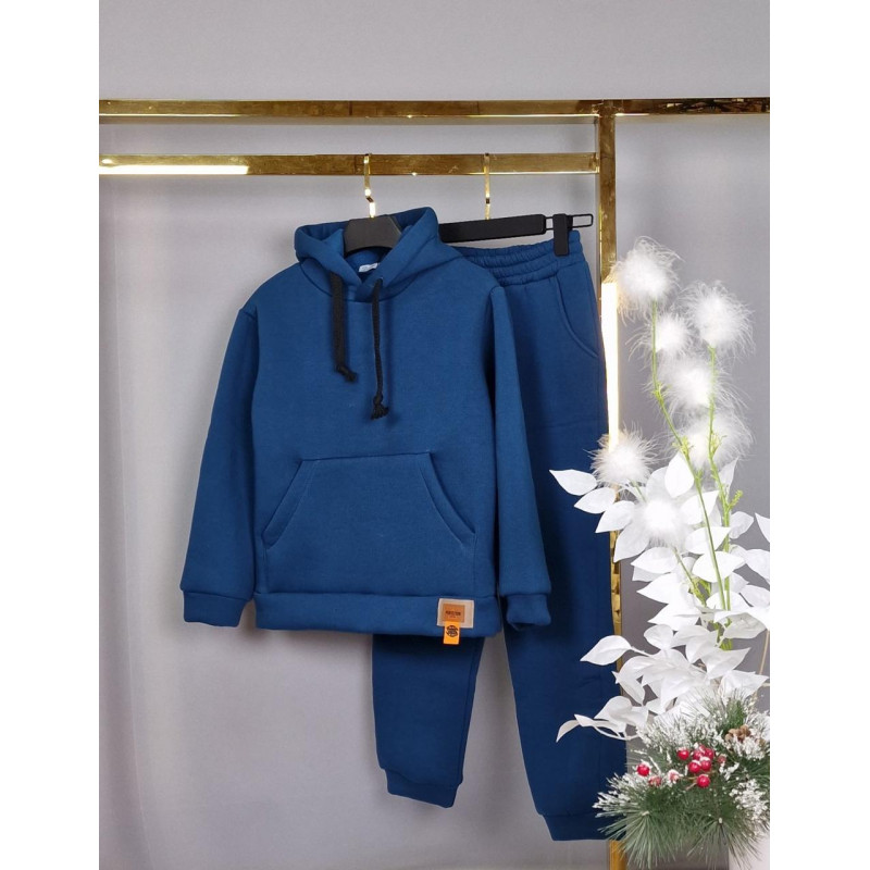 Костюм детский теплый Delfin Ka для мальчика 2-6 лет, 116, Цвет Черный