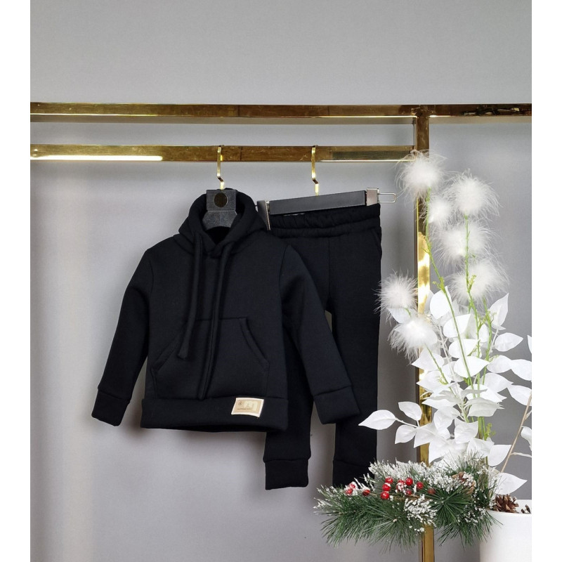 Костюм детский теплый Delfin Ka для мальчика 2-6 лет, 116, Цвет Черный