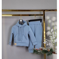 Костюм детский теплый DELFIN Ka  рост 92-116 арт.1153, 92, Блакитний