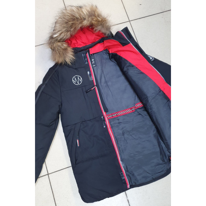 Куртка зимова для хлопчика 8-12 років WKAS арт.1160, Колір Графіт, Розмір одягу підліток (по зростанню) 140