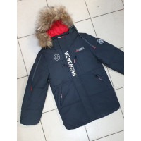 Куртка зимняя для мальчика 8-12 лет WKAS  арт.1160, Цвет Черный, Размер  одежды подросток (по росту) 134