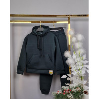 Костюм теплый DelfinKa для подростка 11-16 лет арт.1166-1, Зеленый 146