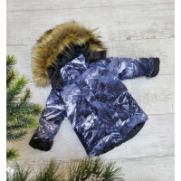Куртка зимняя для мальчика 1-3 лет Delfin Ka  арт.1168, Синий, 80