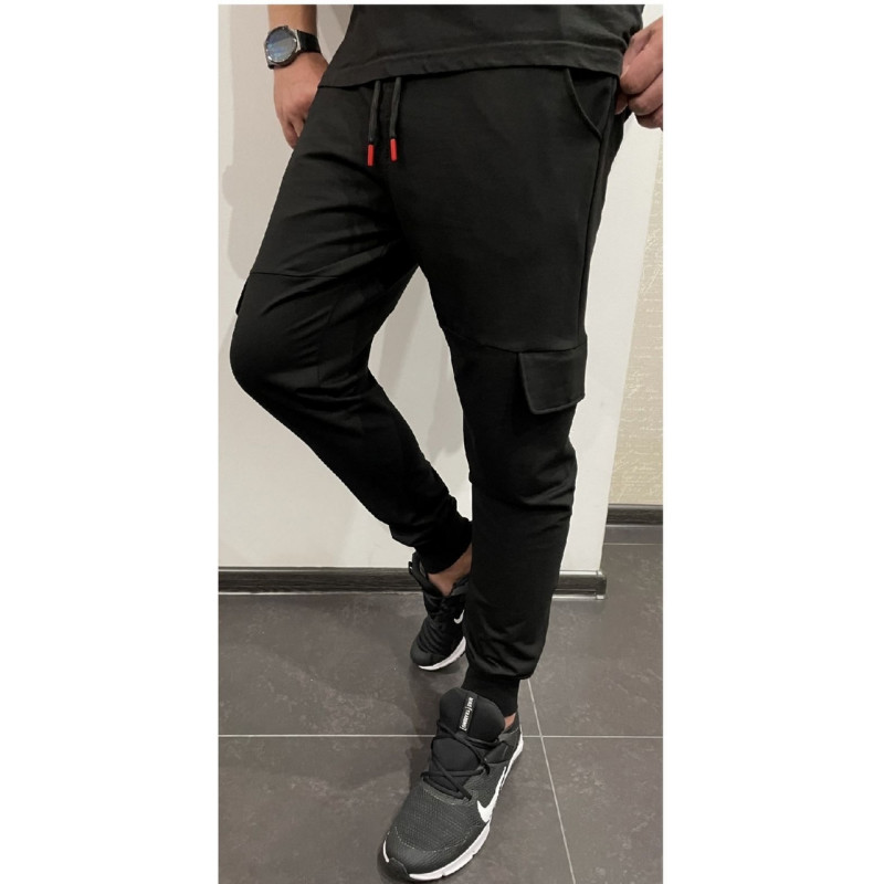 Джогеры карго ING DROP мужские трикотаж , XL, Черный