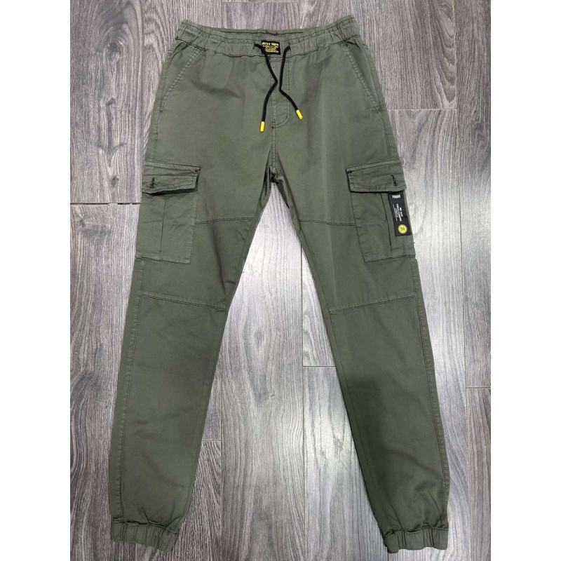 Джогеры джинсы Iteno карго мужские , 32  Черный