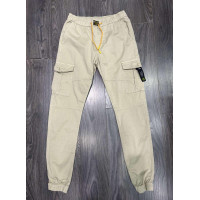 Джогеры джинсы Iteno карго мужские , 32  Бежевый