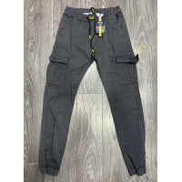 Джогеры джинсы Iteno карго мужские , 33  Графит