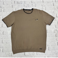 Футболка мужская большого размера Red Down , 8XL,Мокко