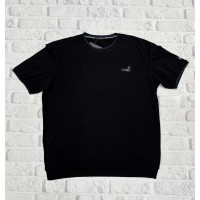 Футболка мужская большого размера Red Down , 6XL,Черный