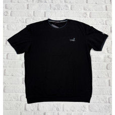 Футболка мужская большого размера Red Down , 6XL,Черный