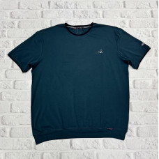 Футболка мужская большого размера Red Down , 6XL,Изумрудный