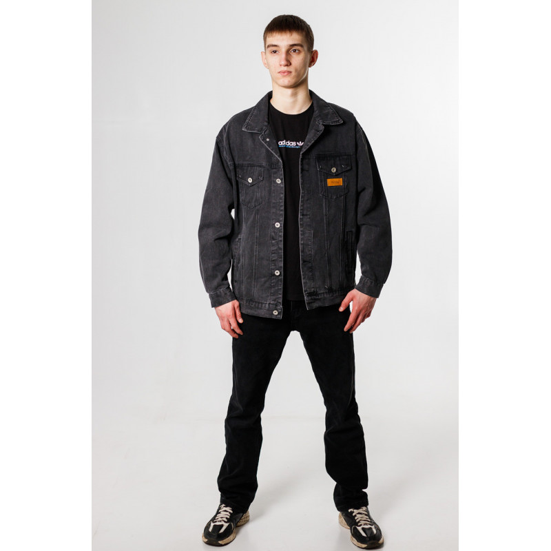 Куртка джинсовая PANDA мужская , Черный, L