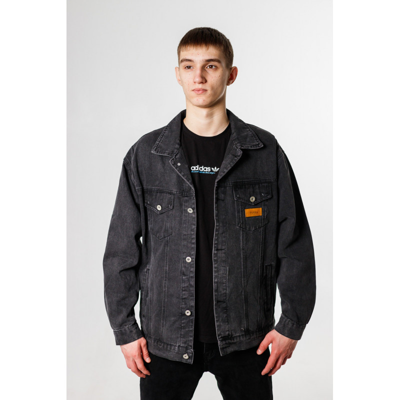 Куртка джинсовая PANDA мужская , Черный, XXL