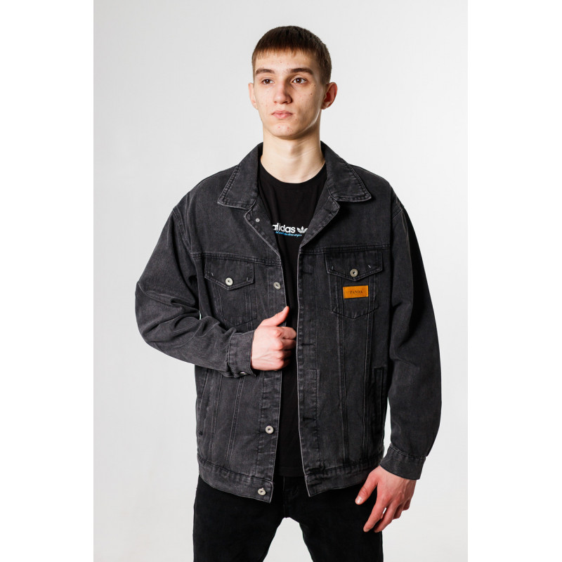 Куртка джинсовая PANDA мужская , Черный, M