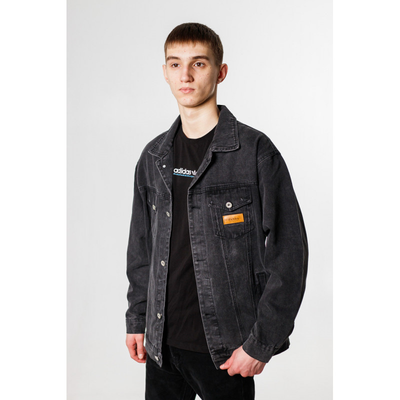 Куртка джинсовая PANDA мужская , Черный, M
