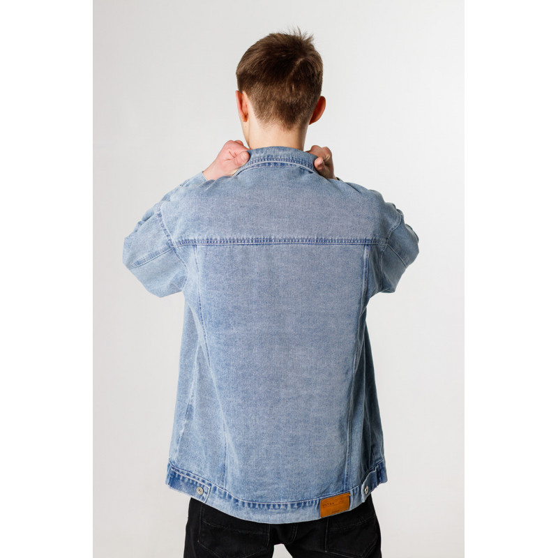 Куртка джинсовая PANDA мужская , Голубой, L