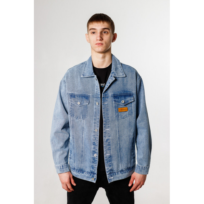 Куртка джинсовая PANDA мужская , Голубой, XXXL