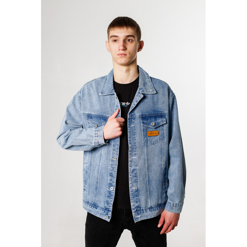 Куртка джинсовая PANDA мужская , Голубой, XXXL