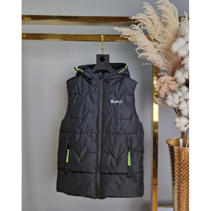 Жилет для мальчика 10-15 лет арт.1294, Цвет Черный, Размер  одежды подросток (по росту) 152