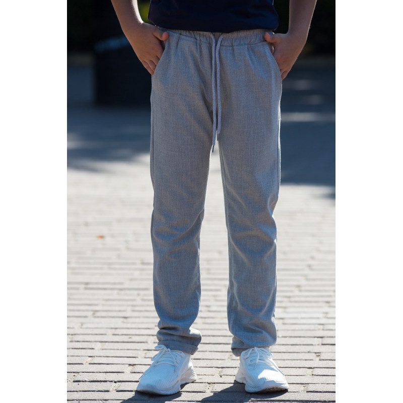 Брючки МОМ ALTUN для подростка 9-17 лет , Серый, 134