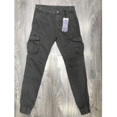 Джогеры джинсы карго мужские TONY BACKER 30-42 арт.1381, 32, Графит