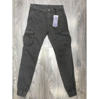 Джогеры джинсы карго мужские TONY BACKER 30-42 арт.1381, 30, Графит