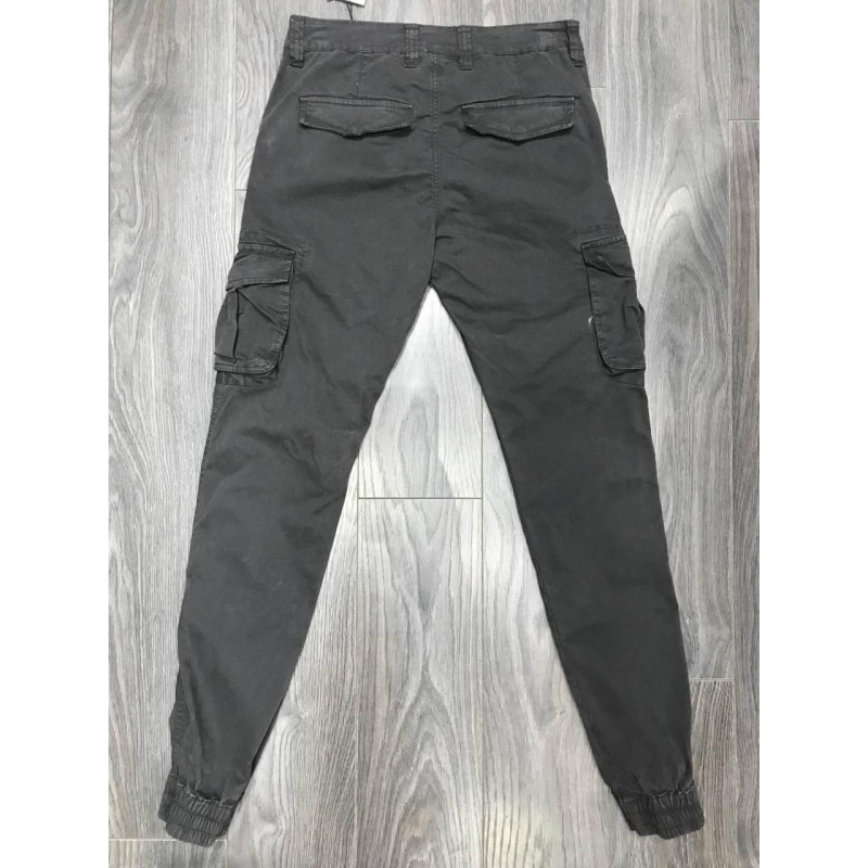 Джогеры джинсы карго мужские TONY BACKER 30-42 арт.1381, 30, Графит