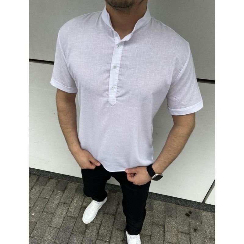 Рубашка ЛЕН мужская ARMA  M-XXL , L, Светло-серый