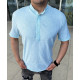Рубашка ЛЕН мужская ARMA  M-XXL , XXL, Бирюзовый