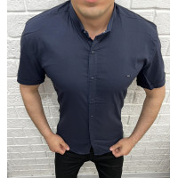Рубашка  мужская Varetti короткий рукав , M, Темно-синий