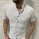 Рубашка  мужская Varetti короткий рукав , XL, Белый
