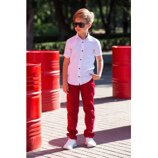 Брюки Musti для мальчика 2-6 лет , 92, Бордовый