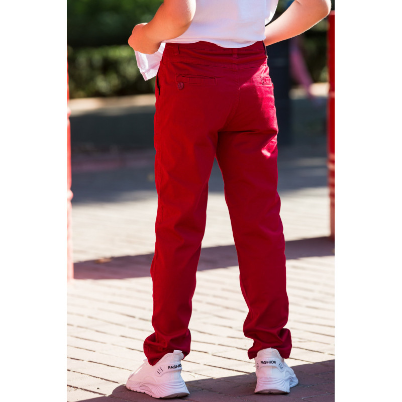 Брюки Musti для мальчика 2-6 лет , 92, Бордовый