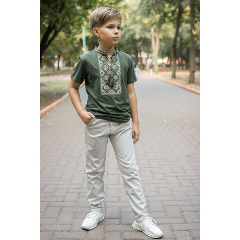 Брюки MUSTI для мальчика 7-11 лет , Бежевый, 122