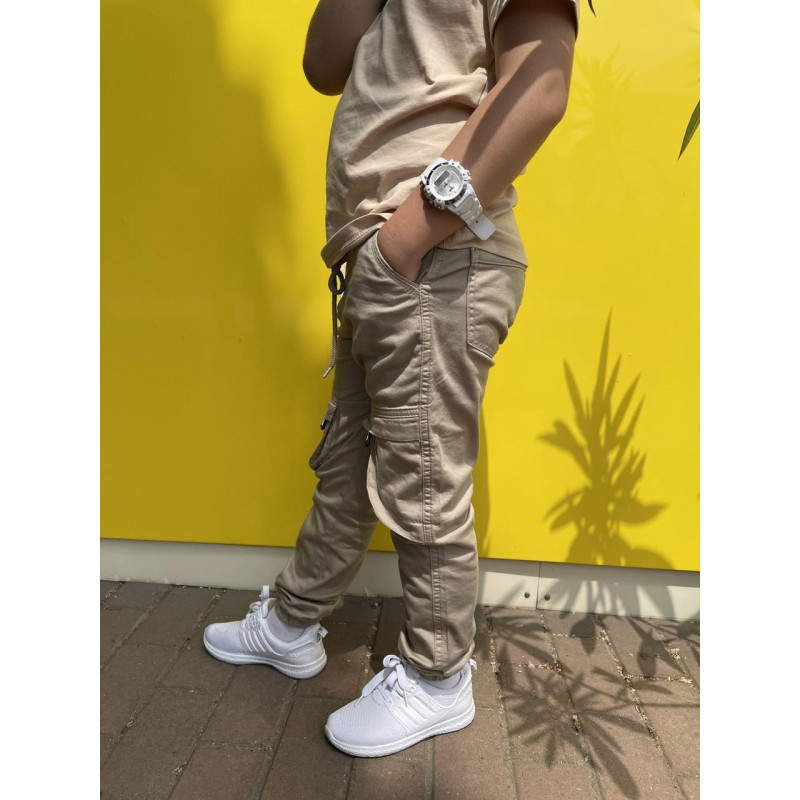 Брюки-джогеры MUSTI для мальчика 7-16 лет , Светло-серый, 122