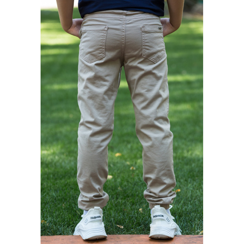 Брюки-джогеры MUSTI для мальчика 7-16 лет , Цвет Хаки, Размер  одежды подросток (по росту) 122