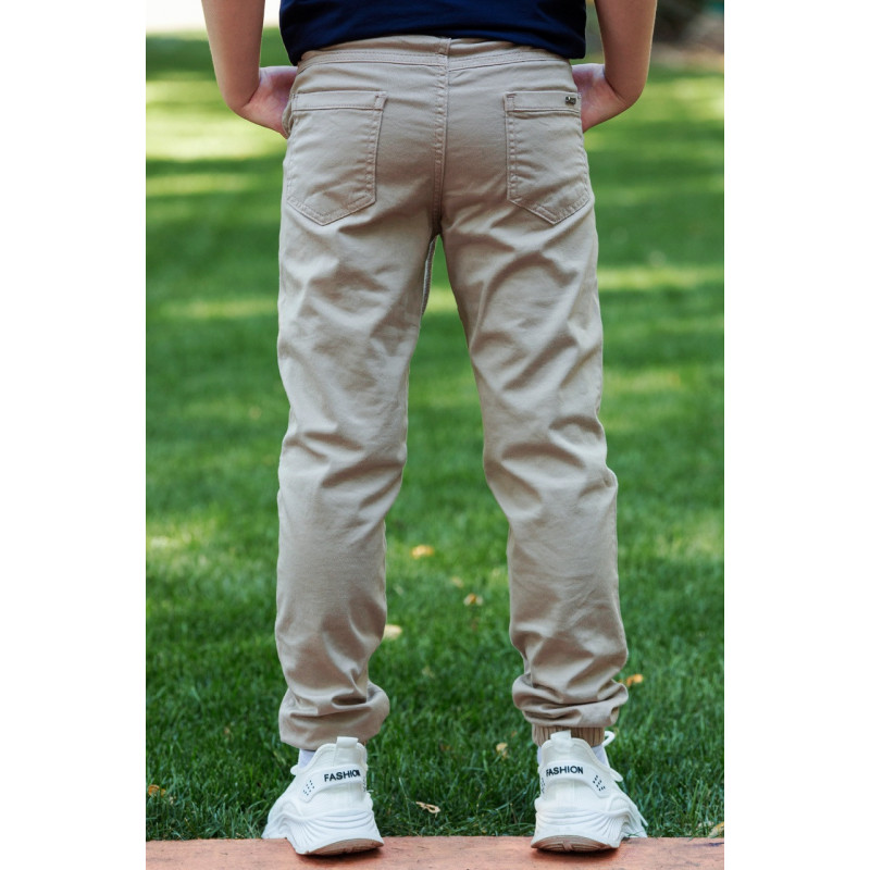 Брюки-джогеры MUSTI для мальчика 7-16 лет , Мокко, 122