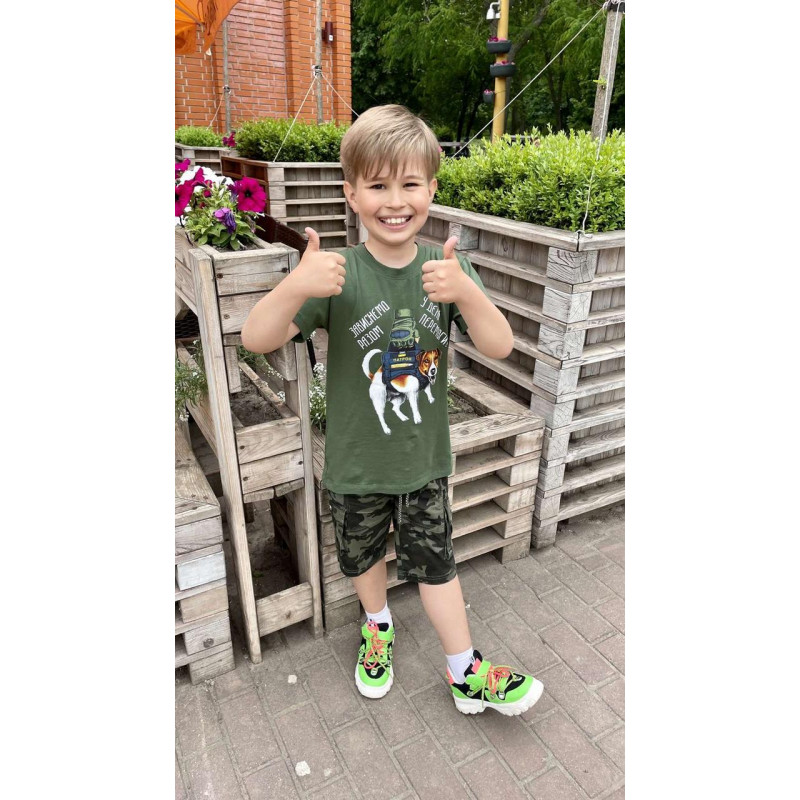 Бриджи SEAGULL карго коттон 134-164 арт.1404, 146, Камуфляж