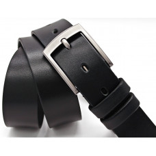 Ремень кожаный KREMEN мужской черный арт.1457