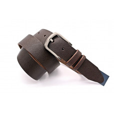 Ремень кожаный KREMEN мужской коричневый арт.1461