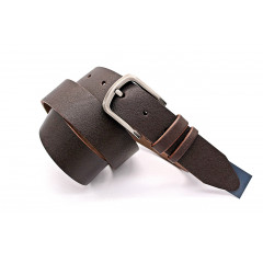 Ремень кожаный KREMEN мужской коричневый арт.1461