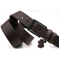 Ремень кожаный KREMEN мужской черный арт.1462