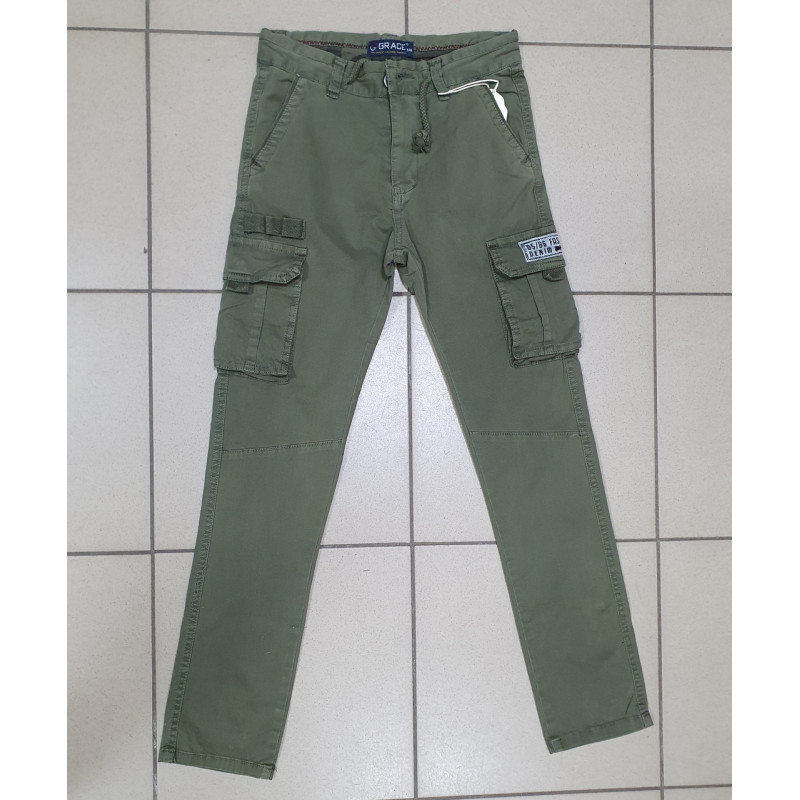 Брюки карго GRACE для мальчика подростка 8-15 лет , Синий, 134