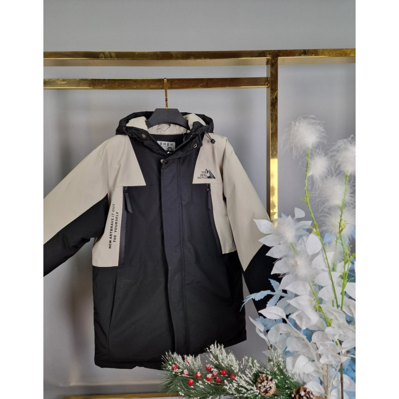 Куртка зимняя TH&TY для подростка 12-18 лет арт.1478, Коричневый, 170